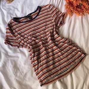 striped 70’s inspired tee